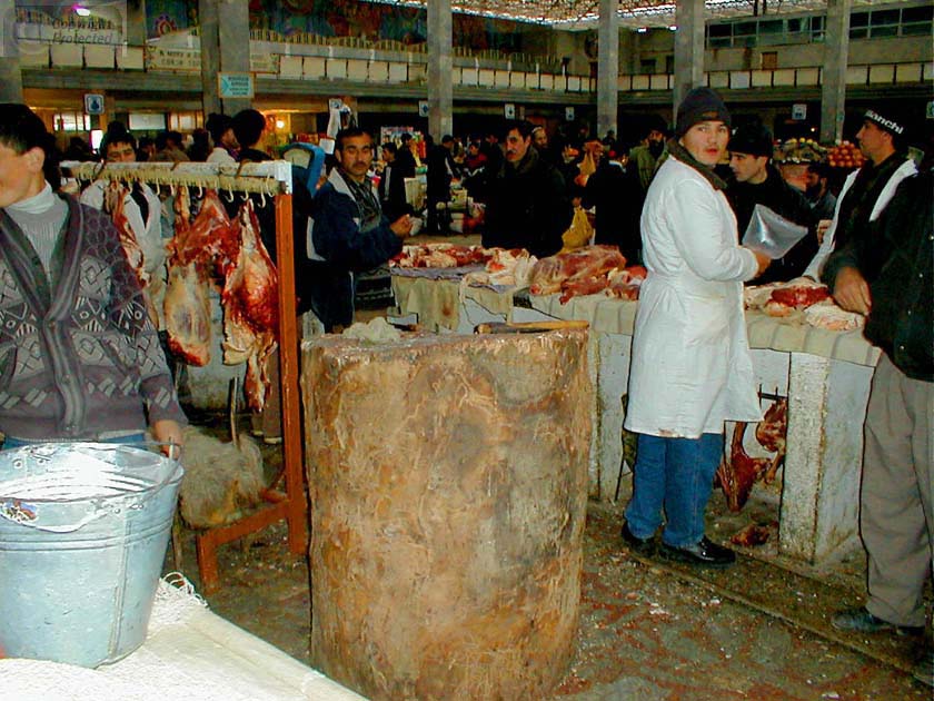 Meat Market in Dushanbe Tajikistan